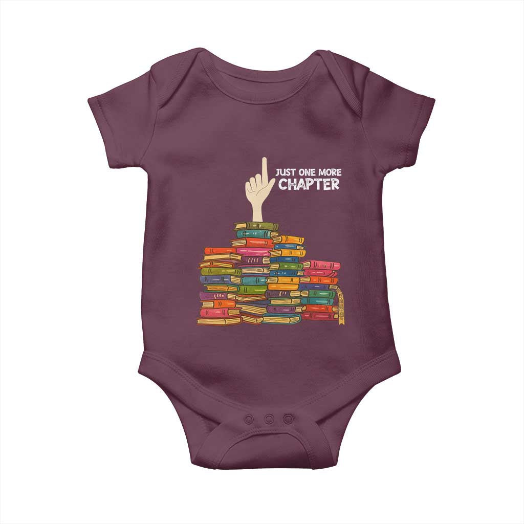 Just One More Chapter Baby Onesie Funny Book Lover - Wonder Print Shop