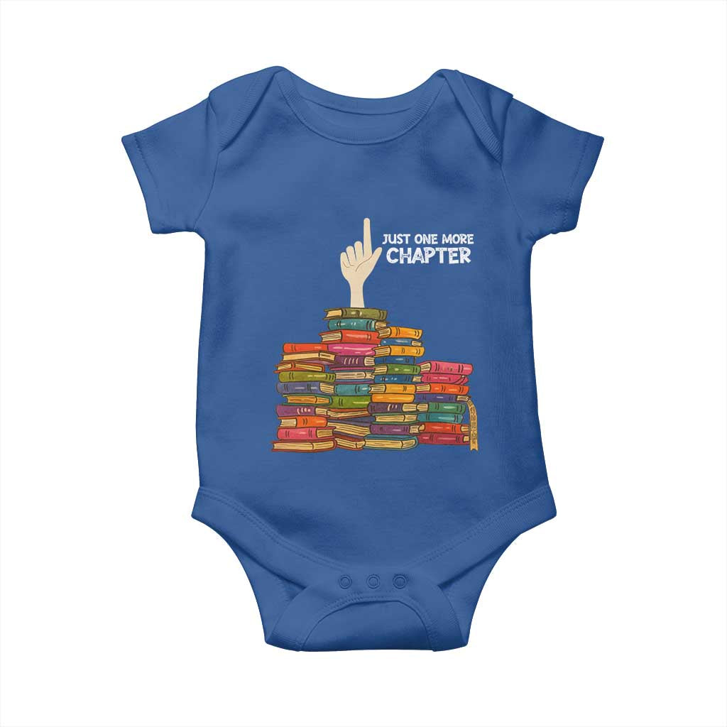 Just One More Chapter Baby Onesie Funny Book Lover - Wonder Print Shop