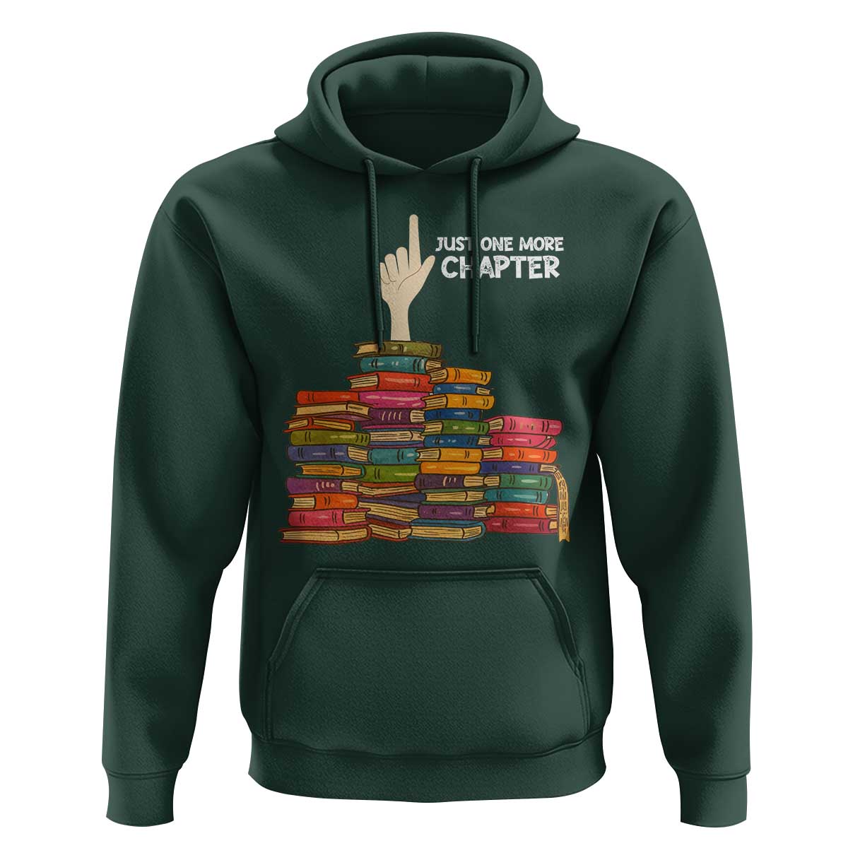 Just One More Chapter Hoodie Funny Book Lover - Wonder Print Shop