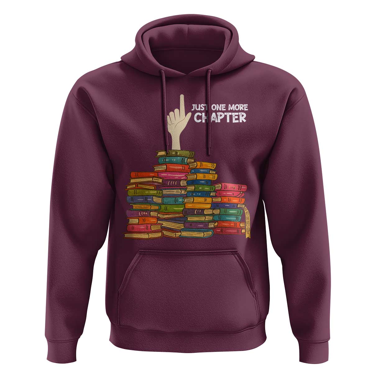 Just One More Chapter Hoodie Funny Book Lover - Wonder Print Shop