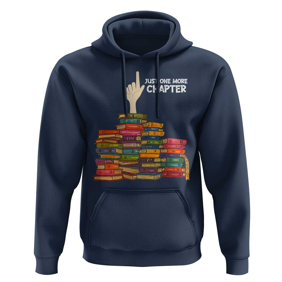 Just One More Chapter Hoodie Funny Book Lover - Wonder Print Shop