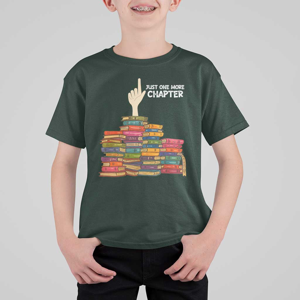 Just One More Chapter T Shirt For Kid Funny Book Lover - Wonder Print Shop