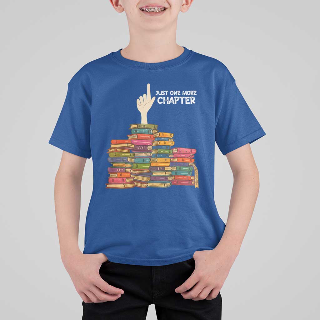 Just One More Chapter T Shirt For Kid Funny Book Lover - Wonder Print Shop