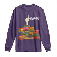 Just One More Chapter Long Sleeve Shirt Funny Book Lover - Wonder Print Shop