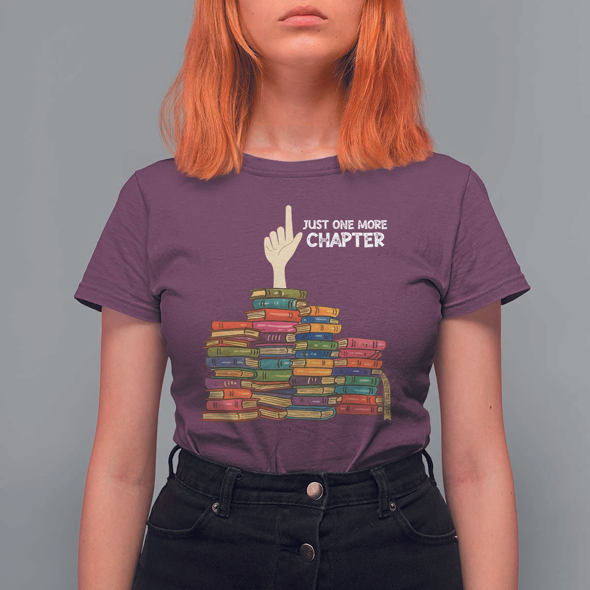 Just One More Chapter T Shirt For Women Funny Book Lover - Wonder Print Shop