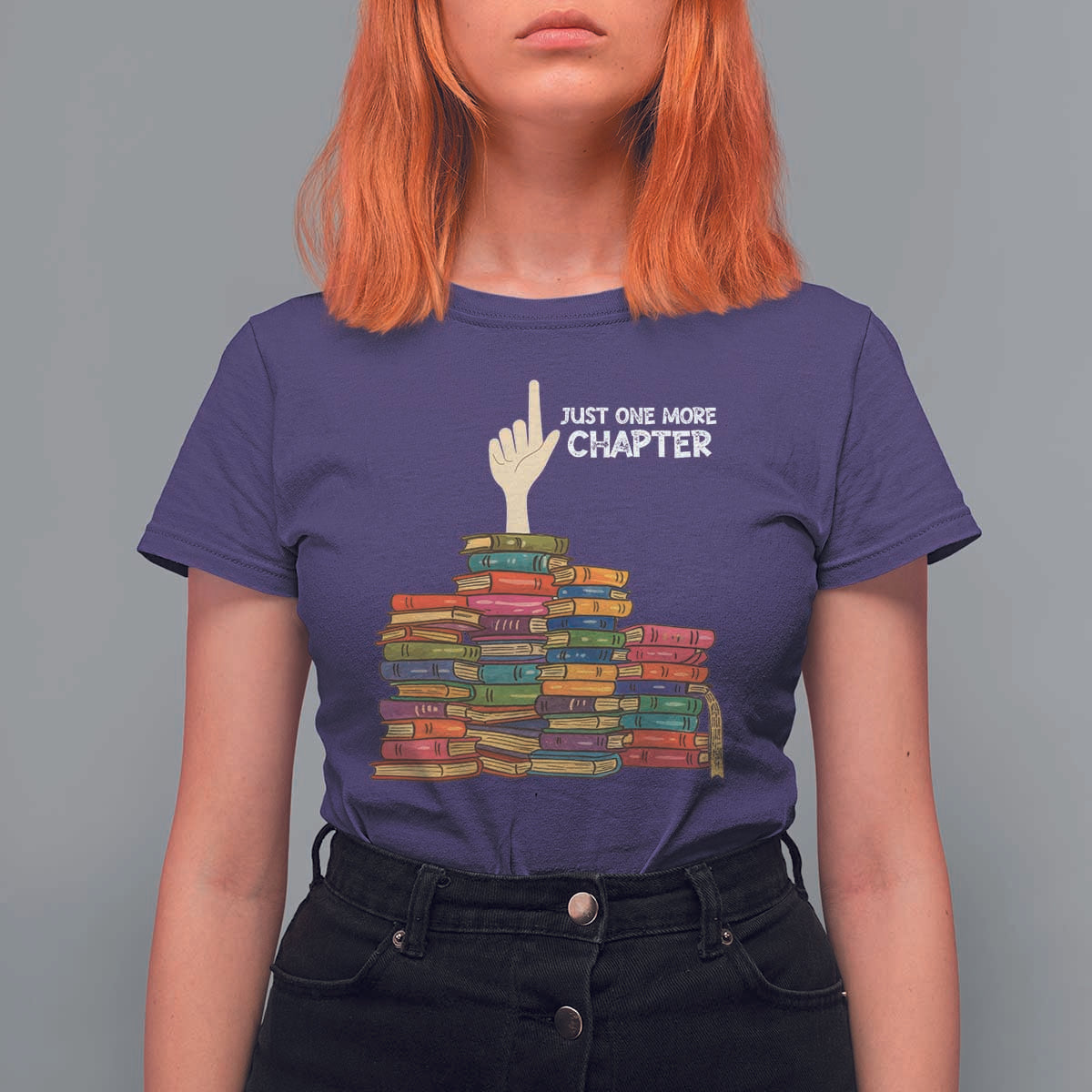 Just One More Chapter T Shirt For Women Funny Book Lover - Wonder Print Shop