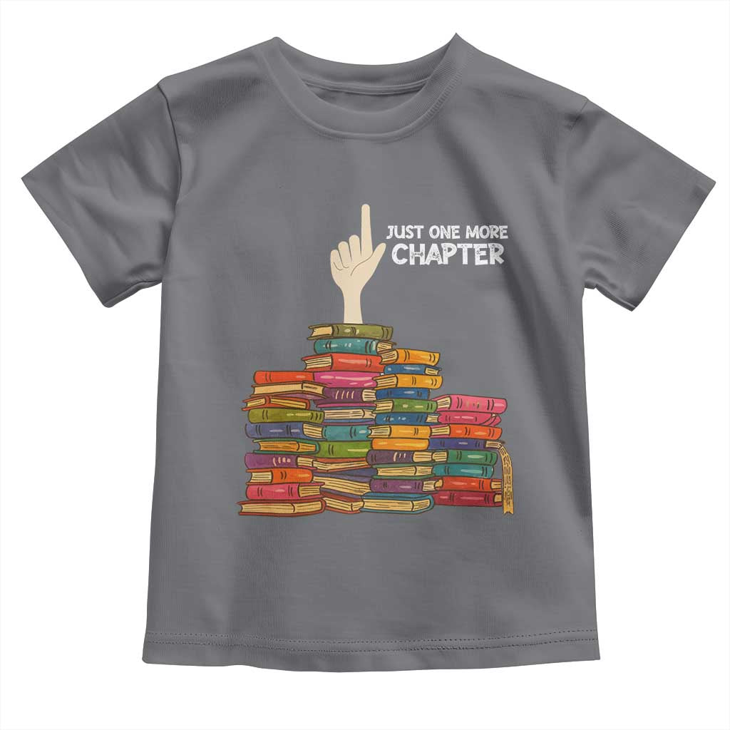 Just One More Chapter Toddler T Shirt Funny Book Lover - Wonder Print Shop
