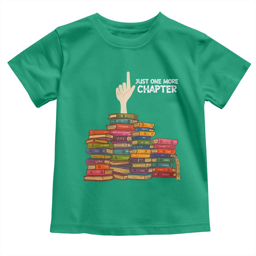 Just One More Chapter Toddler T Shirt Funny Book Lover - Wonder Print Shop