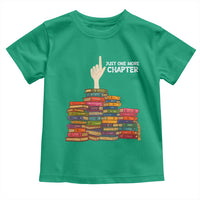 Just One More Chapter Toddler T Shirt Funny Book Lover - Wonder Print Shop