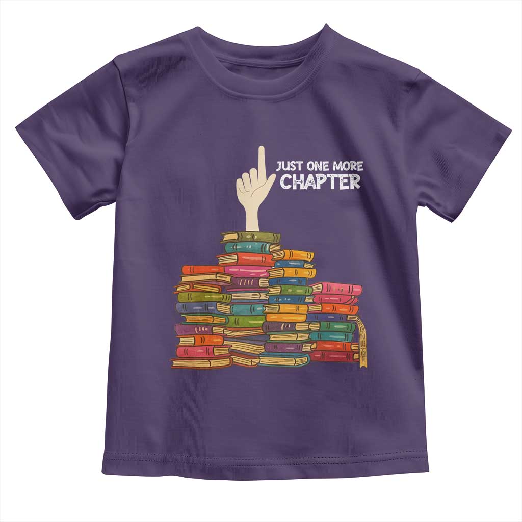 Just One More Chapter Toddler T Shirt Funny Book Lover - Wonder Print Shop