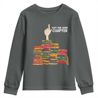 Just One More Chapter Youth Sweatshirt Funny Book Lover - Wonder Print Shop