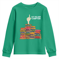 Just One More Chapter Youth Sweatshirt Funny Book Lover - Wonder Print Shop