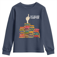Just One More Chapter Youth Sweatshirt Funny Book Lover - Wonder Print Shop