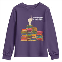 Just One More Chapter Youth Sweatshirt Funny Book Lover - Wonder Print Shop