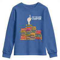 Just One More Chapter Youth Sweatshirt Funny Book Lover - Wonder Print Shop