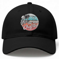 Just One More Chapter Baseball Cap Funny Skeleton Reading Book