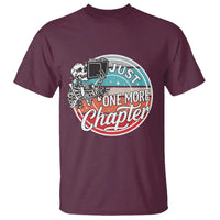 Just One More Chapter T Shirt Funny Skeleton Reading Book - Wonder Print Shop