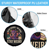 Dragon Read Book Spare Tire Cover Funny Read Books Be Kind Stay Weird - Wonder Print Shop