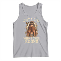 Just A Girl Who Loves Books Tank Top Funny Bookworm Quote - Wonder Print Shop
