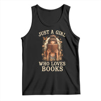 Just A Girl Who Loves Books Tank Top Funny Bookworm Quote - Wonder Print Shop