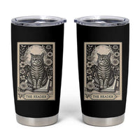 Funny Bookish Kitty Lover Tumbler Cup The Reader Tarot Card Book Lover Gift