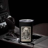 Funny Bookish Kitty Lover Tumbler Cup The Reader Tarot Card Book Lover Gift