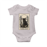 Funny The Cat Book Baby Onesie Kitty Lover Tarot Card - Wonder Print Shop