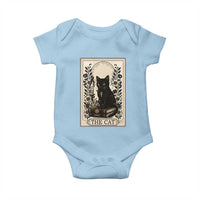 Funny The Cat Book Baby Onesie Kitty Lover Tarot Card - Wonder Print Shop