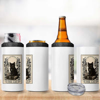 Funny The Cat Book 4 in 1 Can Cooler Tumbler Kitty Lover Tarot Card
