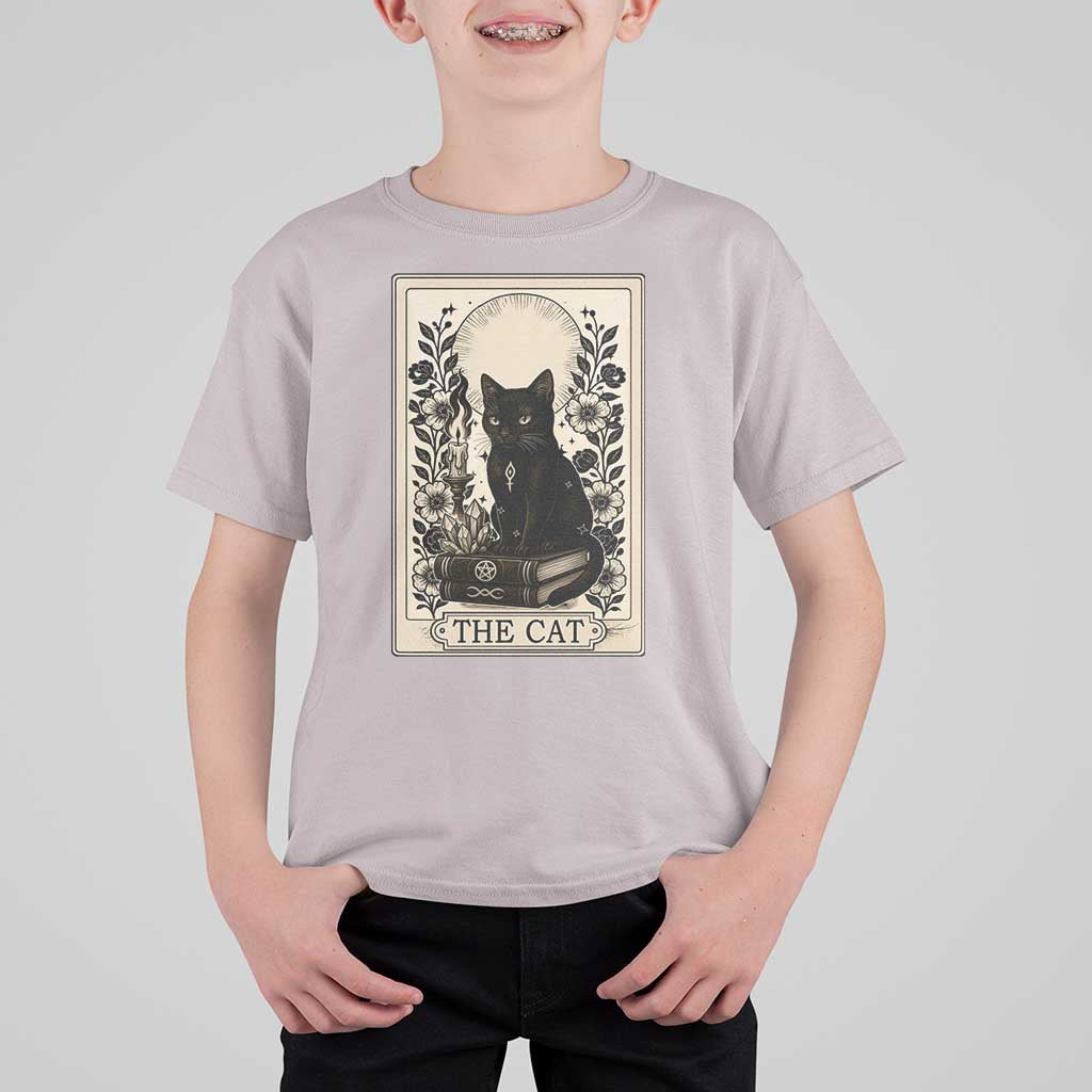 Funny The Cat Book T Shirt For Kid Kitty Lover Tarot Card - Wonder Print Shop