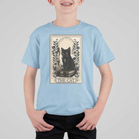 Funny The Cat Book T Shirt For Kid Kitty Lover Tarot Card - Wonder Print Shop