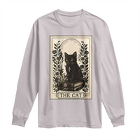 Funny The Cat Book Long Sleeve Shirt Kitty Lover Tarot Card - Wonder Print Shop