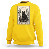 Funny The Cat Book Sweatshirt Kitty Lover Tarot Card - Wonder Print Shop