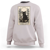 Funny The Cat Book Sweatshirt Kitty Lover Tarot Card - Wonder Print Shop