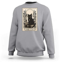 Funny The Cat Book Sweatshirt Kitty Lover Tarot Card - Wonder Print Shop