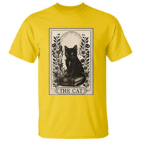 Funny The Cat Book T Shirt Kitty Lover Tarot Card - Wonder Print Shop