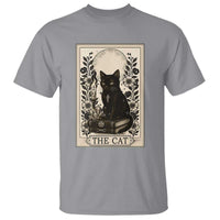 Funny The Cat Book T Shirt Kitty Lover Tarot Card - Wonder Print Shop