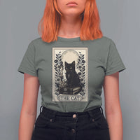 Funny The Cat Book T Shirt For Women Kitty Lover Tarot Card - Wonder Print Shop