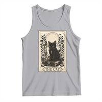 Funny The Cat Book Tank Top Kitty Lover Tarot Card - Wonder Print Shop