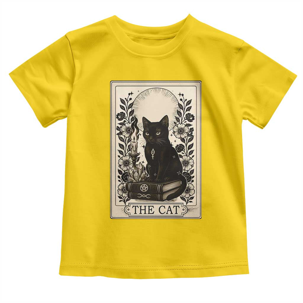 Funny The Cat Book Toddler T Shirt Kitty Lover Tarot Card - Wonder Print Shop