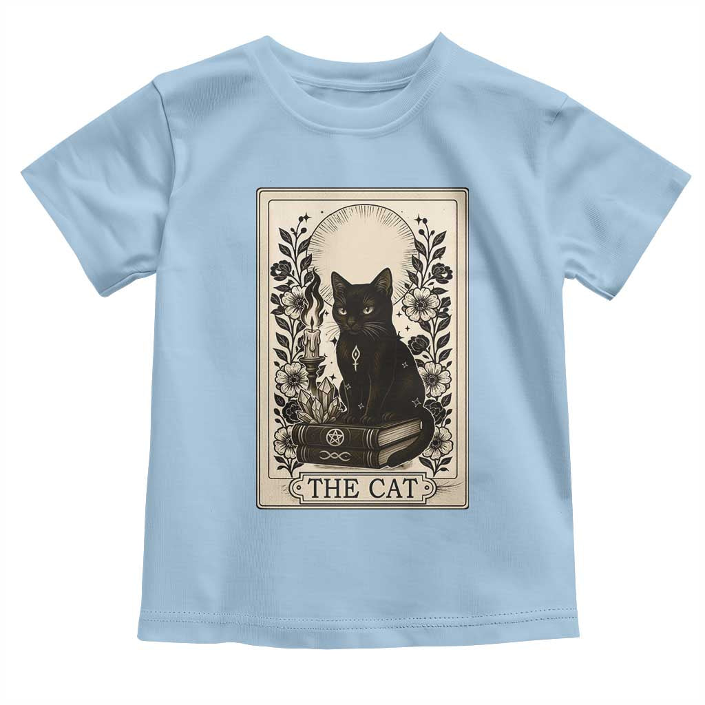 Funny The Cat Book Toddler T Shirt Kitty Lover Tarot Card - Wonder Print Shop