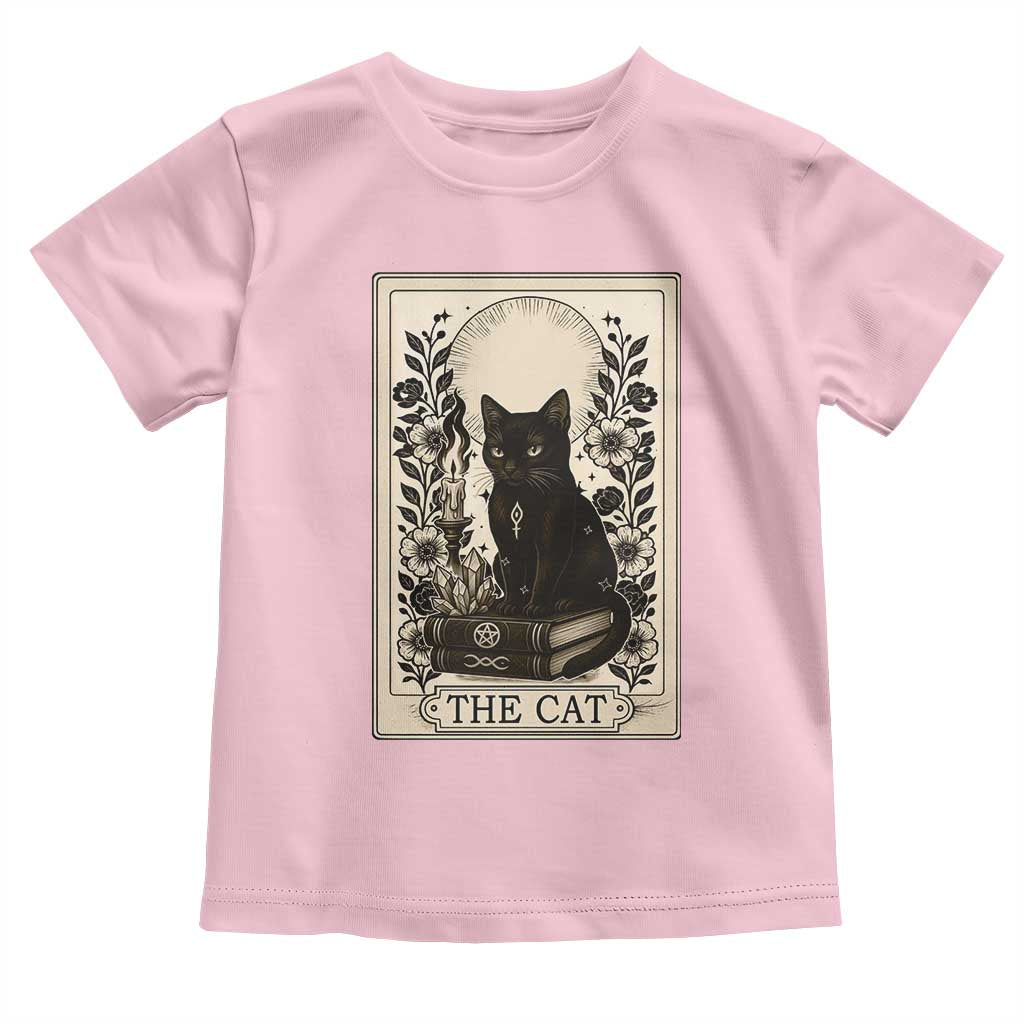 Funny The Cat Book Toddler T Shirt Kitty Lover Tarot Card - Wonder Print Shop