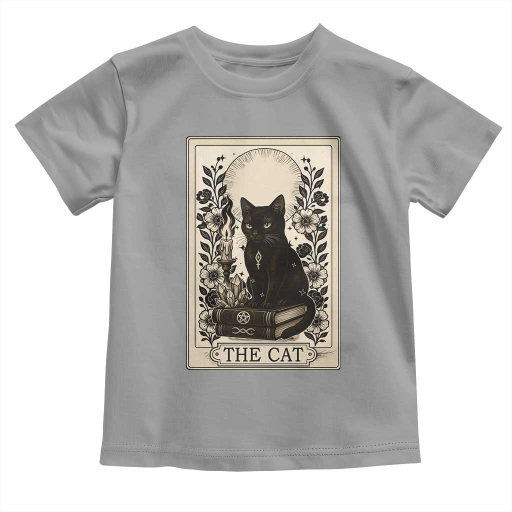 Funny The Cat Book Toddler T Shirt Kitty Lover Tarot Card - Wonder Print Shop