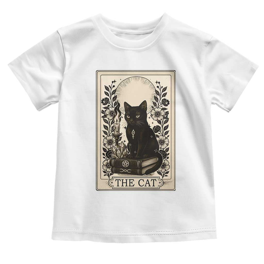 Funny The Cat Book Toddler T Shirt Kitty Lover Tarot Card - Wonder Print Shop