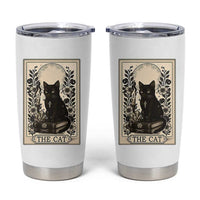 Funny The Cat Book Tumbler Cup Kitty Lover Tarot Card