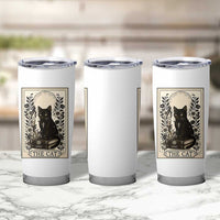 Funny The Cat Book Tumbler Cup Kitty Lover Tarot Card