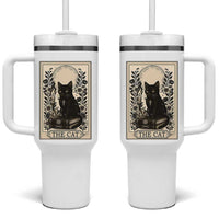 Funny The Cat Book Tumbler With Handle Kitty Lover Tarot Card