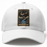 Funny The Reader Tarot Card Baseball Cap Girl Reading Fantasy Book