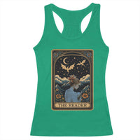 Funny The Reader Tarot Card Racerback Tank Top Girl Reading Fantasy Book - Wonder Print Shop
