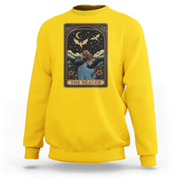 Funny The Reader Tarot Card Sweatshirt Girl Reading Fantasy Book - Wonder Print Shop